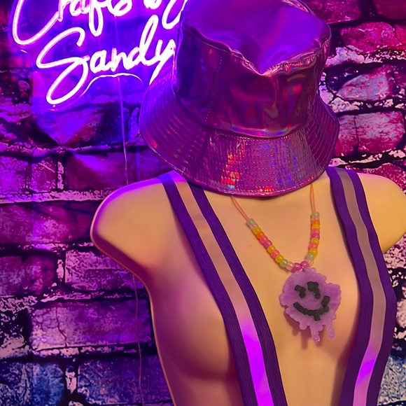 NEW Purple Vinyl Skirt - Picture 7 of 13